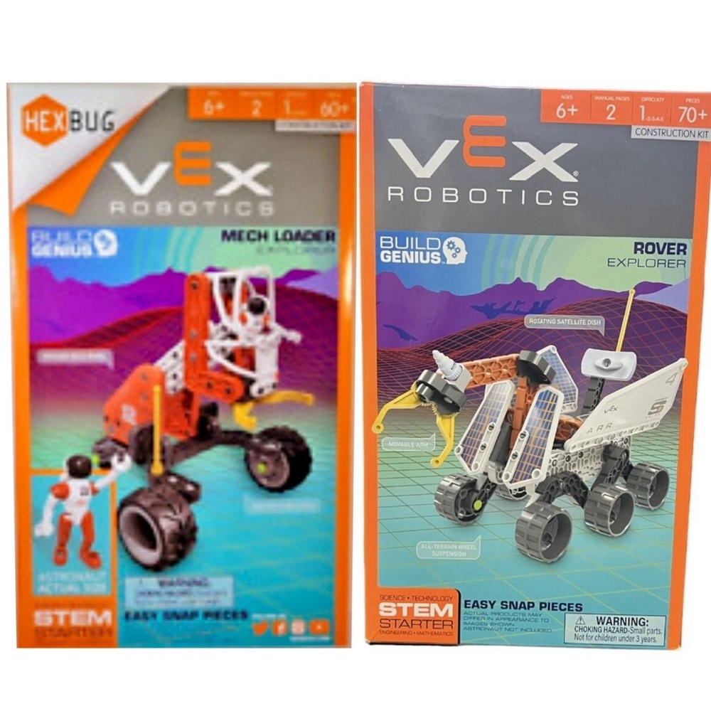 HEXBUG Vex Robotics Rover/Mesh Loader Explorer STEM Starter Constr-Kit 60+pcs.